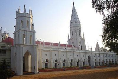 Basilica Of Our Lady Of Lourdes, Poondi From Trichy Basilica Of Our Lady Of Lourdes, Poondi From Trichy