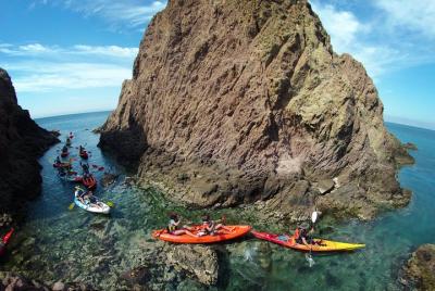 Cabo de Gata Active. Guided kayak route through the coves of the  Cabo de Gata Active. Guided kayak route through the coves of the