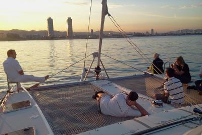 Best Sunset In Barcelona on a Sailing Boat Best Sunset In Barcelona on a Sailing Boat