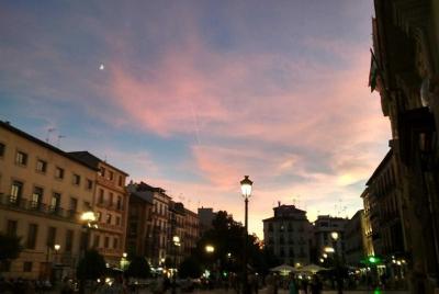 Night viewpoints at the illuminated Alhambra