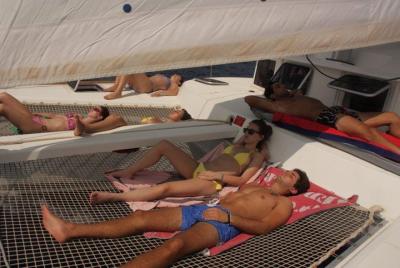 Private Catamaran Beach Hopping in Ibiza Private Catamaran Beach Hopping in Ibiza