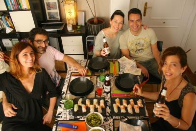 Authentic Paella Valenciana on a Madrid terrace