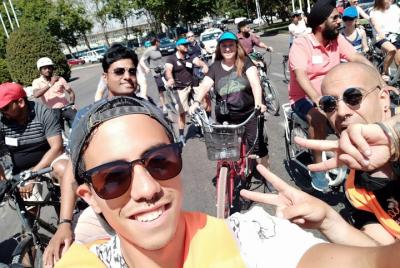 Madrid BIKE or EBIKE experience: Santiago Bernabeu Stadium and pi Madrid BIKE or EBIKE experience: Santiago Bernabeu Stadium and pi