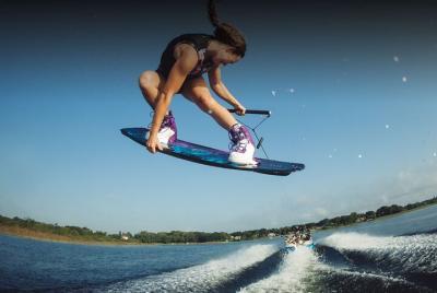 Wakeboard in the San Juan reservoir Wakeboard in the San Juan reservoir
