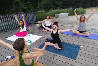 Guided meditation in the open air '' Transevolucion ''