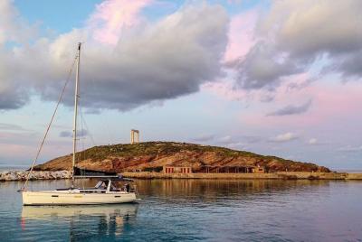 Rina Cave & Koufonissi with sailing boat Constantinos Rina Cave & Koufonissi with sailing boat Constantinos