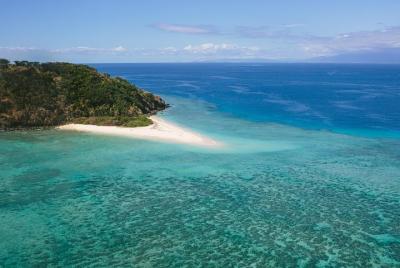 Scenic Helicopter Flight Over the Fiji Islands