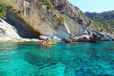 Breathtaking guided Kayak tour from Sant Elm the bay of Cala en Tió Breathtaking guided Kayak tour from Sant Elm the bay of Cala en Tió