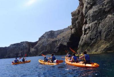 Kayak trip with snorkelling in the marine reserve of Menorca Kayak trip with snorkelling in the marine reserve of Menorca