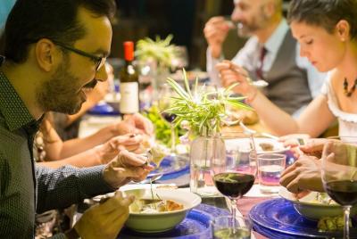 Gastronomic dinner with a chef and artist in his Seville studio