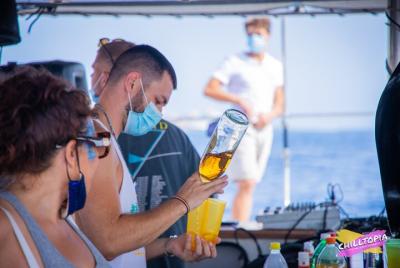 Chilltopia. 3hrs sailing. Open bar, Djs and MC. Chilltopia. 3hrs sailing. Open bar, Djs and MC.