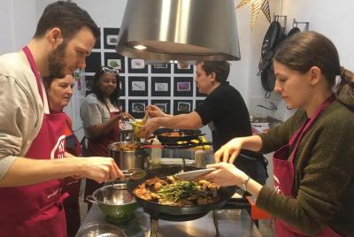 Seafood Paella cooking class, tapas and visit market Seafood Paella cooking class, tapas and visit market