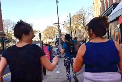 Running and dancing (Rancing). Let Running and dancing (Rancing). Let's get the party started!