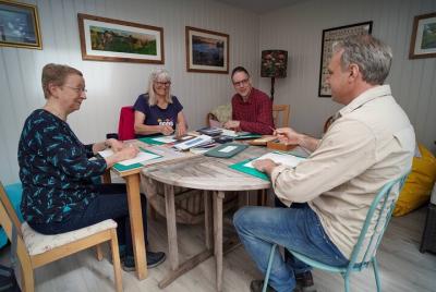 Hand Made Book Making in Artists Studio