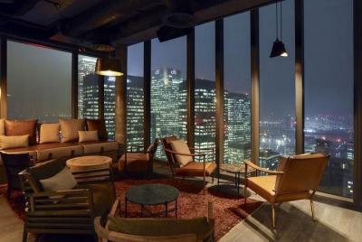 Drinks Snacks and Live Music at a Fancy Rooftop Bar