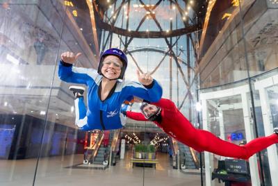 Milton Keynes iFLY Indoor Skydiving Experience - 2 Flights & Cert