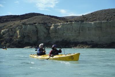 Kayaking on the La Leona river Kayaking on the La Leona river