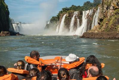 Falls Brazilian Side: Brazilian Falls Tour with Macuco Nautical Safari Falls Brazilian Side: Brazilian Falls Tour with Macuco Nautical Safari