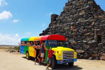 Colorful Beach Bus Sightseeing Tour of Aruba Colorful Beach Bus Sightseeing Tour of Aruba
