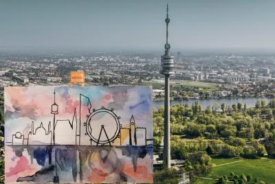 Paint the Skyline of Vienna on the Danube Tower