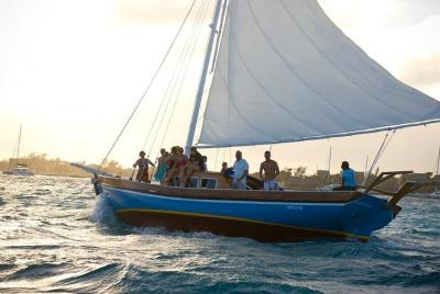 Ambergris Caye Sunset Sail Tour on the 40 Ambergris Caye Sunset Sail Tour on the 40' Sirena Azul Sailboat