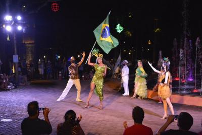 Three Borders Landmark (Sunset)