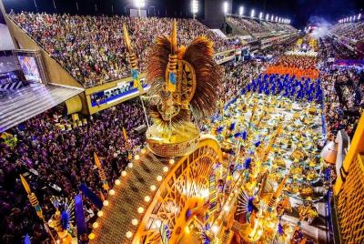 Rio Carnival Parade Ticket with free Subway Pass. Grandstands and