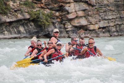 Rafting Athabasca Falls Run in Jasper  Rafting Athabasca Falls Run in Jasper