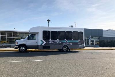 Burrard Skytrain (Vancouver Downtown) to Abbotsford Airport Shutt