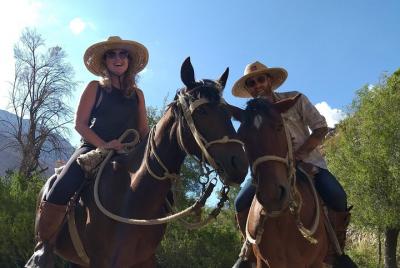Horseback riding along the preandean range