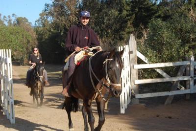 Horseback riding at sunset in Quintay, Valparaíso