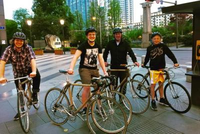 NIGHT TOUR on a Bamboo Bicycle - plus Taste Local Snacks at Food 