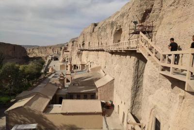 Dunhuang Private Day Tour to Yulin Caves, Suoyang City Ruin, Sun of Earth Statue Dunhuang Private Day Tour to Yulin Caves, Suoyang City Ruin, Sun of Earth Statue