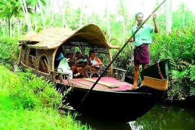 Half Day Village Backwater Country Boat Cruise : Group Tour from  Half Day Village Backwater Country Boat Cruise : Group Tour from