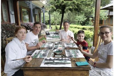 Taichi + Cooking and Traditional Water Colour Painting Lesson