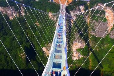 1 Day Zhangjiajie Grand Canyon and Glass Bridge Skywalk Tour