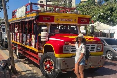 Chiva Bus Tour: Exploring Cartagena in the evening