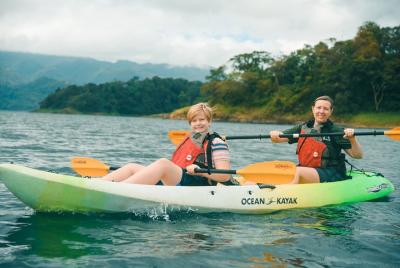 Kayaking on Lake Arenal