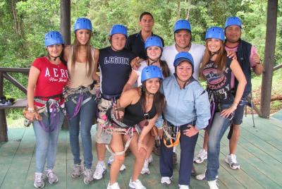 Tarzan Swing Zipline and Blue River Adventure at Rincon de la Vieja from Playa Hermosa Tarzan Swing Zipline and Blue River Adventure at Rincon de la Vieja from Playa Hermosa