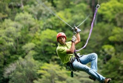 Mega Combo Zip Line Tour and Volcano Hot Spring  Mega Combo Zip Line Tour and Volcano Hot Spring