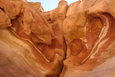 Colored and white canyon trip from Dahab