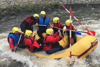First white water experience with Tomáš Kobes