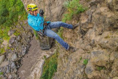 Leaning Ladder Circuit, 4 activities on an impressive cascade