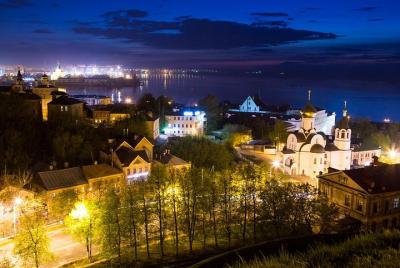 Experience the Charm of Nizhny Novgorod after Dark on Private Tou