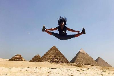 Full Giza pyramids tour solor Boat Great pyramid camel ride