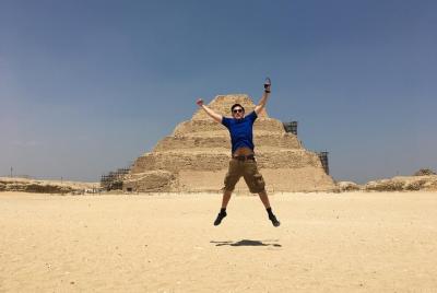 Layover tour to Giza Pyramids Sphinx Memphis City and Saqqara Pyr