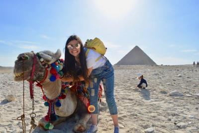 Giza Pyramids, Sphinx, Camel Ride and Sakkara Pyramids Private Gu