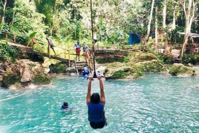 Irie Blue Hole Adventure & Bamboo Blu Beach Club Experience from  Irie Blue Hole Adventure & Bamboo Blu Beach Club Experience from