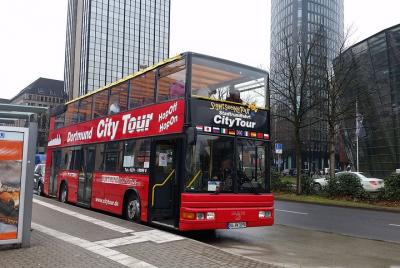 City Tour Dortmund in a double-decker bus City Tour Dortmund in a double-decker bus