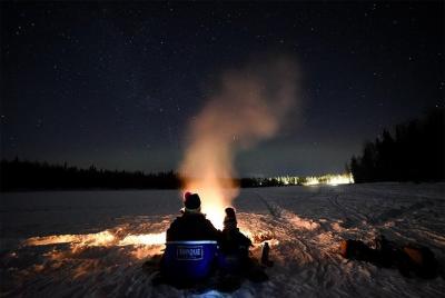 Evening Snowshoe Hike in the Arctic Circle Wilderness
